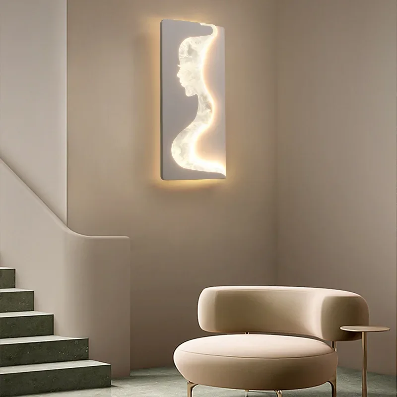 Designer Abstract Girl Face Modeling Wall Lamp Personality Living Room Bedroom LED Lighting Luxury Art Bedside Decoration Sconce
Designer Abstract Girl Face Modeling Wall Lamp Personality Living Room Bedroom LED Lighting Luxury Art Bedside Decoration Sconce