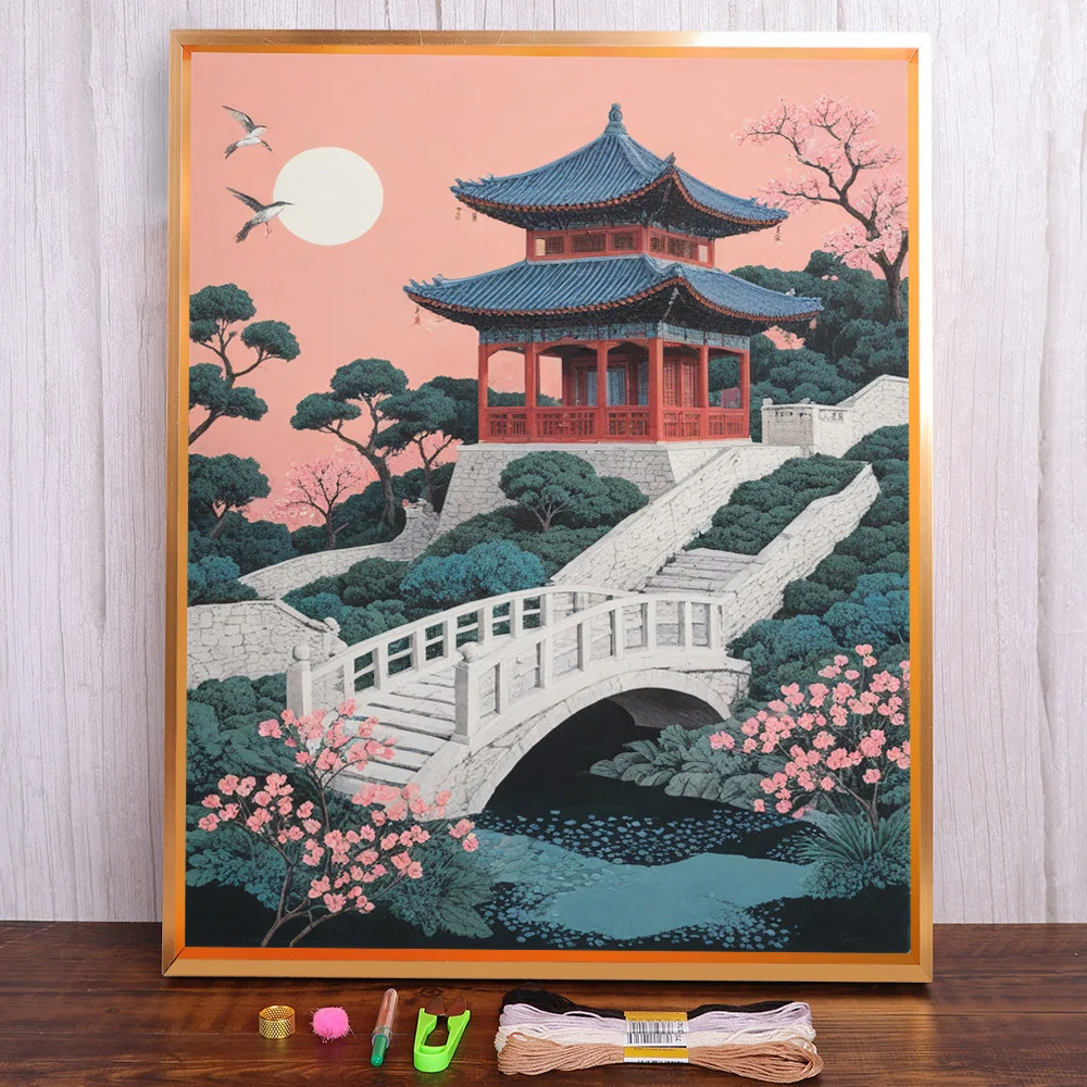 Wonderful Tower Printed Canvas Cross Stitch DIY Embroidery Set Needlework Knitting Hobby Handiwork Package Promotions Floss
Wonderful Tower Printed Canvas Cross Stitch DIY Embroidery Set Needlework Knitting Hobby Handiwork Package Promotions Floss