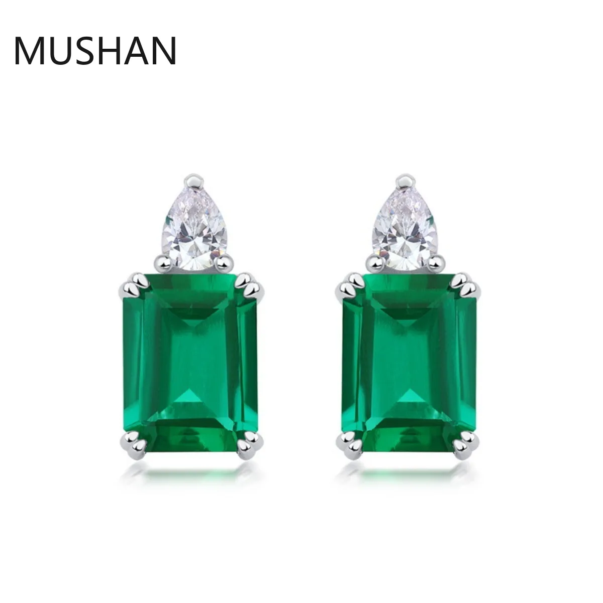 MUSHAN Luxury Jewelry S 925 Sterling Silver Stud Earrings Women GRC Certificated Lab Grown Emerald Earrings Stud Ear Pin Jewelry
MUSHAN Luxury Jewelry S 925 Sterling Silver Stud Earrings Women GRC Certificated Lab Grown Emerald Earrings Stud Ear Pin Jewelry