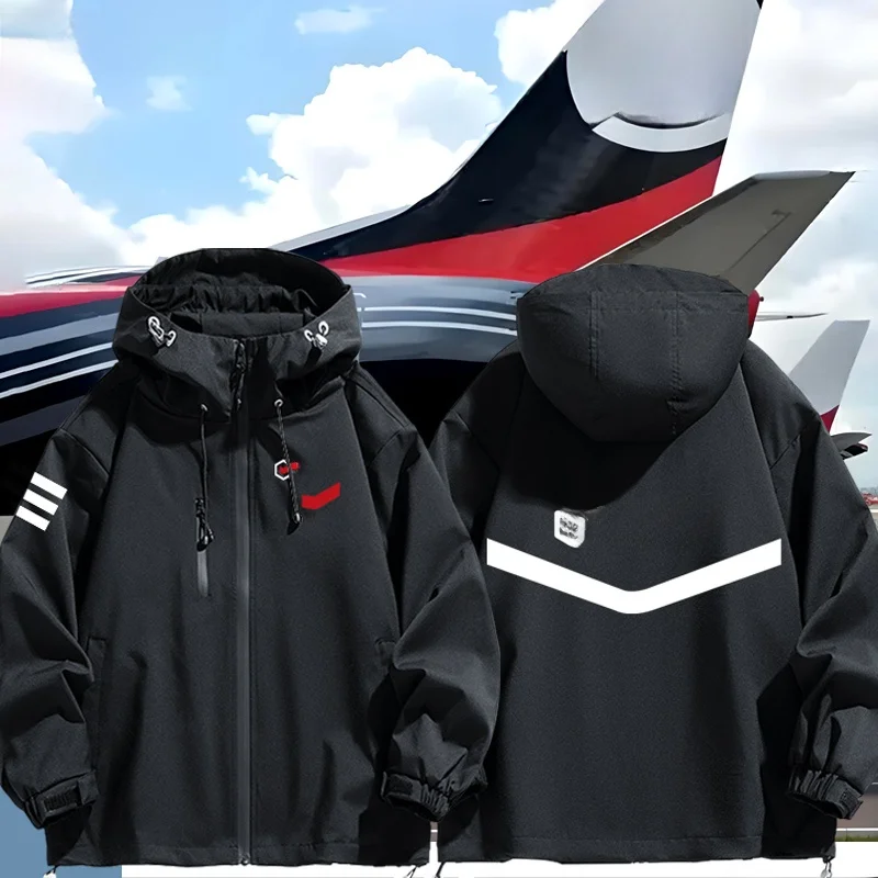 Модная ветровка с длинными рукавами, на молнии, с капюшоном, ветрозащитная, из полиэфирного волокна, повседневная, для мужчин и женщин
Модная ветровка с длинными рукавами, на молнии, с капюшоном, ветрозащитная, из полиэфирного волокна, повседневная, для мужчин и женщин