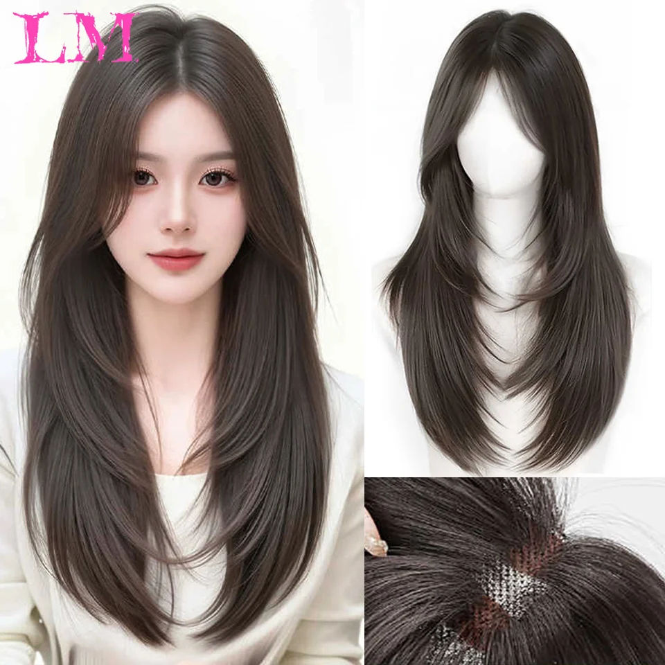 LM Синтетические прямые парики с боковой челкой Волосы Черный чай Термостойкие натуральные гладкие повседневная одежда для женщин
LM Синтетические прямые парики с боковой челкой Волосы Черный чай Термостойкие натуральные гладкие повседневная одежда для женщин