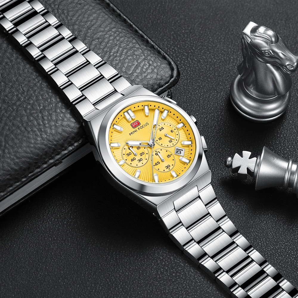 MINI FOCUS Watche for Men Multifunctional Luxury Sport Quartz Wrist Watches Waterproof Chronograph Male Gifts reloj hombre 0614G
MINI FOCUS Watche for Men Multifunctional Luxury Sport Quartz Wrist Watches Waterproof Chronograph Male Gifts reloj hombre 0614G
