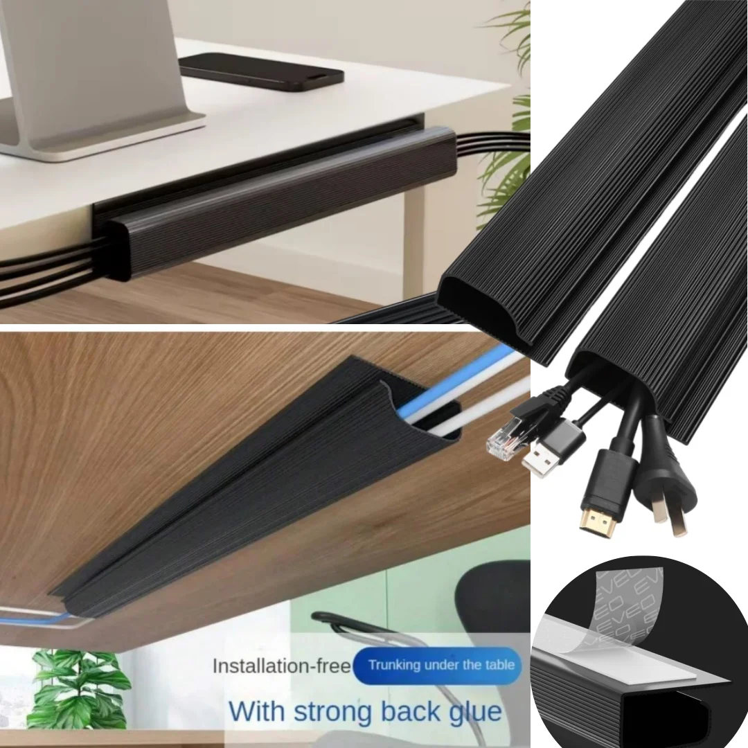 1pc Under Desk Cable Management Tray PVC Power wire hider Strip Cord Holder wire Organizer Cable Raceway
1pc Under Desk Cable Management Tray PVC Power wire hider Strip Cord Holder wire Organizer Cable Raceway