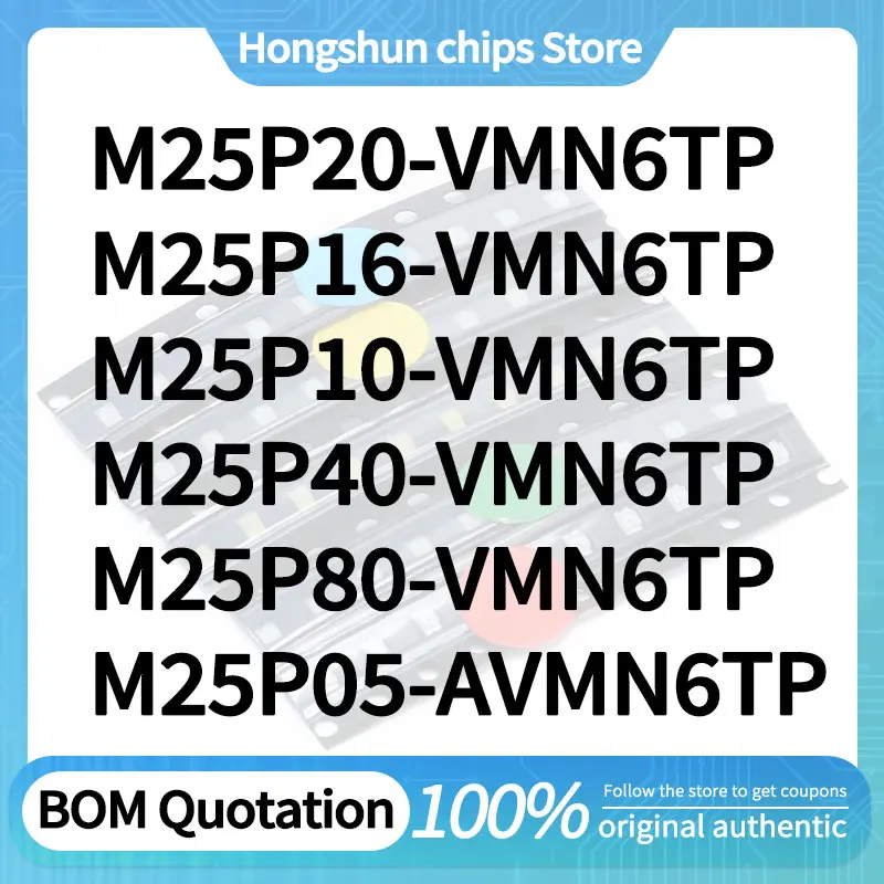 M25P20 M25P16 M25P10 M25P40 M25P80 M25P05-AVMN6TP Global version
M25P20 M25P16 M25P10 M25P40 M25P80 M25P05-AVMN6TP Global version