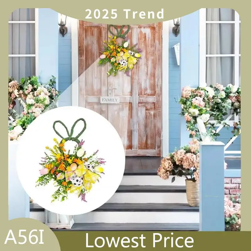 A56I Top Spring Easter Bunny Wreath Artificial Flower Rabbitwreath With Eggs Rattan Spring Front Door Garland Rustic Handmade
A56I Top Spring Easter Bunny Wreath Artificial Flower Rabbitwreath With Eggs Rattan Spring Front Door Garland Rustic Handmade