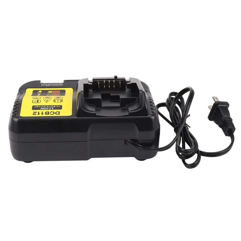 ABGB-2X Dcb112 Li- Battery Charger For 10.8V 12V 14.4V 18V Dcb101 Dcb200 Dcb140 Dcb105 Dcb200 US Plug Black
ABGB-2X Dcb112 Li- Battery Charger For 10.8V 12V 14.4V 18V Dcb101 Dcb200 Dcb140 Dcb105 Dcb200 US Plug Black