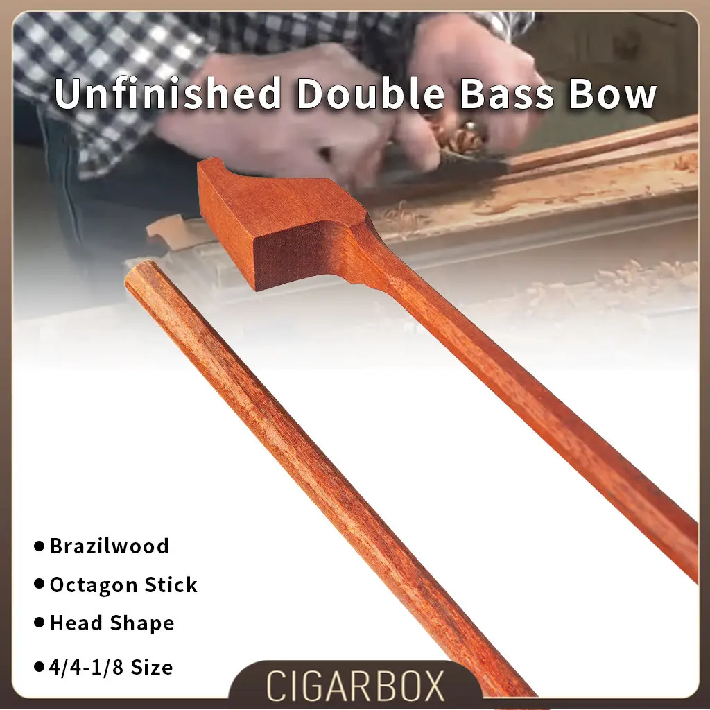Unfinished Selected Brazilwood 4/4 3/4 1/2 1/4 1/8 Double Bass Bow Stick Blank DIY Concert Upright Making Arcos Sticks
Unfinished Selected Brazilwood 4/4 3/4 1/2 1/4 1/8 Double Bass Bow Stick Blank DIY Concert Upright Making Arcos Sticks