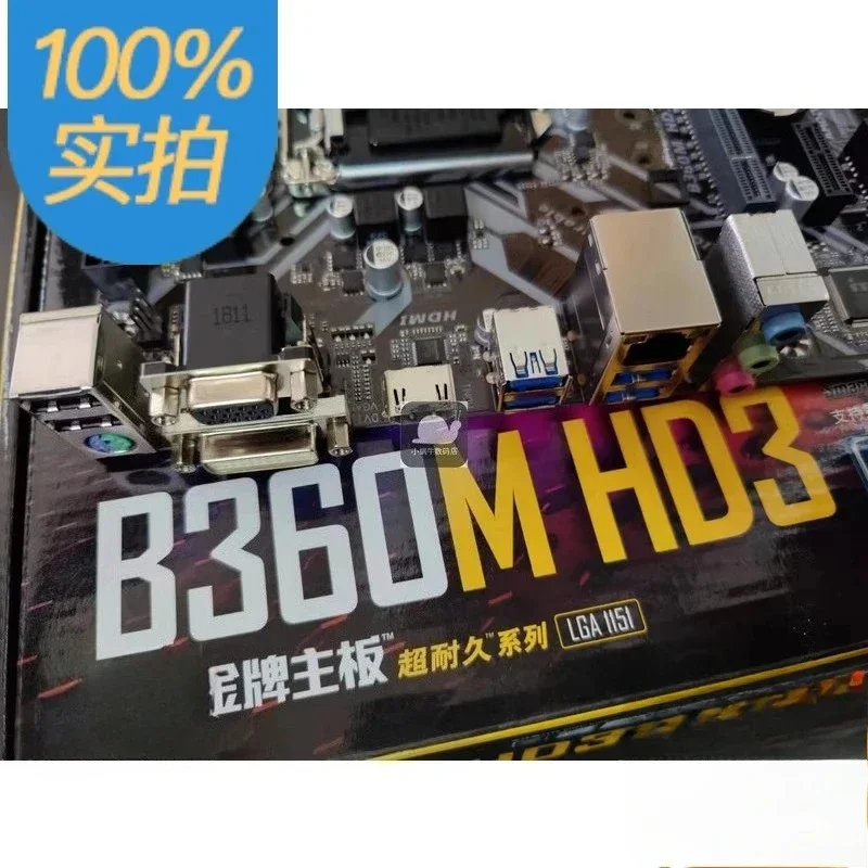 For Gigabyte B360M-HD3 desktop computer main board 1151 pins support 8th generation 9th generation CPU
For Gigabyte B360M-HD3 desktop computer main board 1151 pins support 8th generation 9th generation CPU