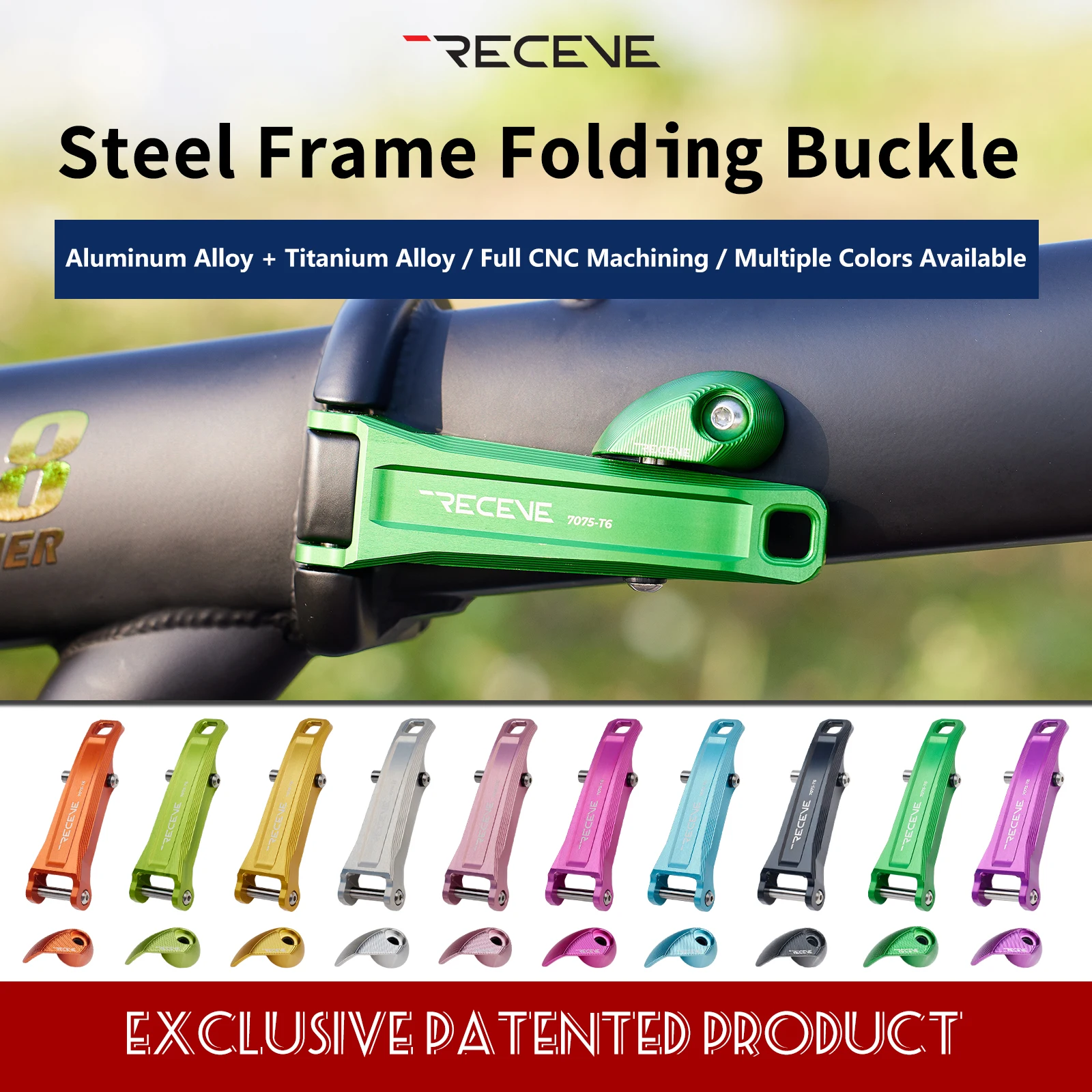RECEVE Folding Bike Frame Hinge Clamp Fixing Wrench Titanium Alloy Axis Frame Center Lock Folding Buckle For Dahon Steel Frame
RECEVE Folding Bike Frame Hinge Clamp Fixing Wrench Titanium Alloy Axis Frame Center Lock Folding Buckle For Dahon Steel Frame