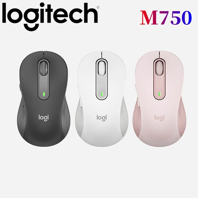 Беспроводная мышь Logitech Signature M750 — руки от маленького до среднего размера, для правой руки, бесшумные клики, Bluetooth 
Беспроводная мышь Logitech Signature M750 — руки от маленького до среднего размера, для правой руки, бесшумные клики, Bluetooth