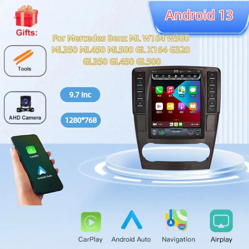 Car Radio For Mercedes Benz ML W164 W300 ML350 ML450 ML500 GL X164 G320 GL350 GL450 GL500 GPS Navigation Multimedia Player
Car Radio For Mercedes Benz ML W164 W300 ML350 ML450 ML500 GL X164 G320 GL350 GL450 GL500 GPS Navigation Multimedia Player