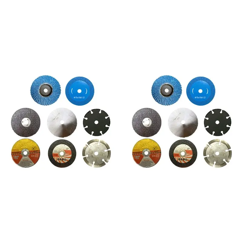 A04G-16 шт. 75 мм режущий диск для угловой шлифовальной машины диаметром 10 мм, металлическая циркулярная пила, шлифовальный круг с плоской лоскутой, шлифовальные подушечки, инструмент
A04G-16 шт. 75 мм режущий диск для угловой шлифовальной машины диаметром 10 мм, металлическая циркулярная пила, шлифовальный круг с плоской лоскутой, шлифовальные подушечки, инструмент