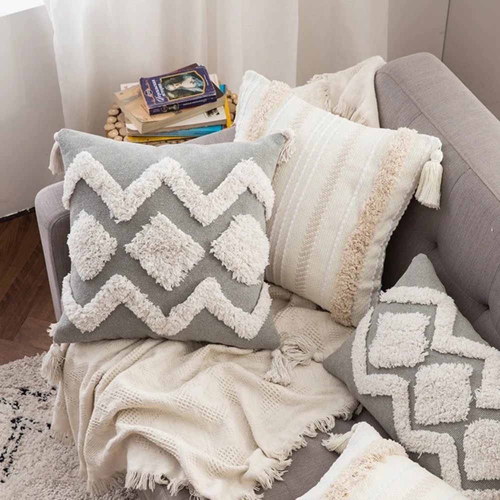 Boho Tufted Cushion Cover 30X50/45X45CM Nordic Style Tassel Modern Throw Pillowcase For Living Room Sofa Home Decoration
Boho Tufted Cushion Cover 30X50/45X45CM Nordic Style Tassel Modern Throw Pillowcase For Living Room Sofa Home Decoration