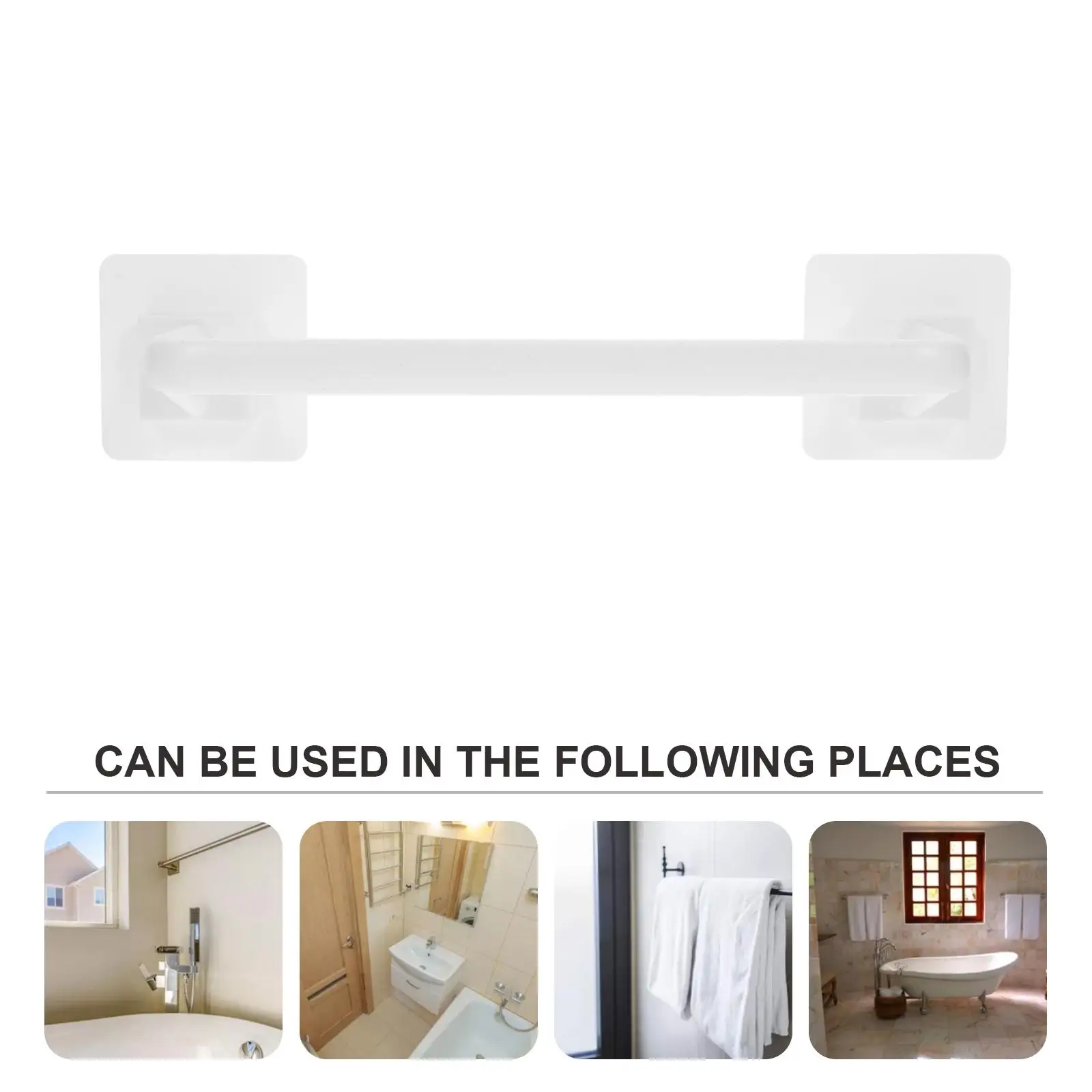 No Hole Towel Rack Bathroom Kitchen Wall Mount Holder White Abs Dish Cloth Hanger Smooth Edge Storage Solution Tile
No Hole Towel Rack Bathroom Kitchen Wall Mount Holder White Abs Dish Cloth Hanger Smooth Edge Storage Solution Tile