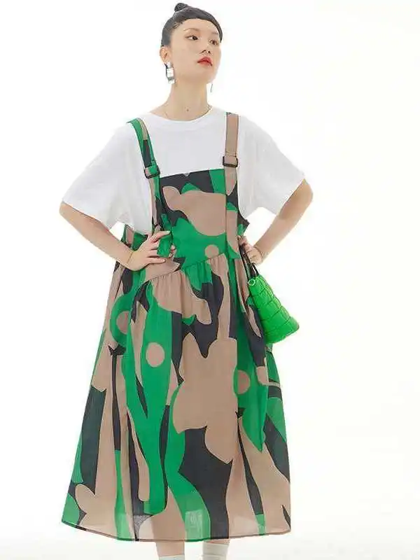 Summer New Faion Loose Slimming Large Size Women's Clothing 00% Linen Svel Midi Dr for Middle-Aged Women Ci Walk
Summer New Faion Loose Slimming Large Size Women's Clothing 00% Linen Svel Midi Dr for Middle-Aged Women Ci Walk