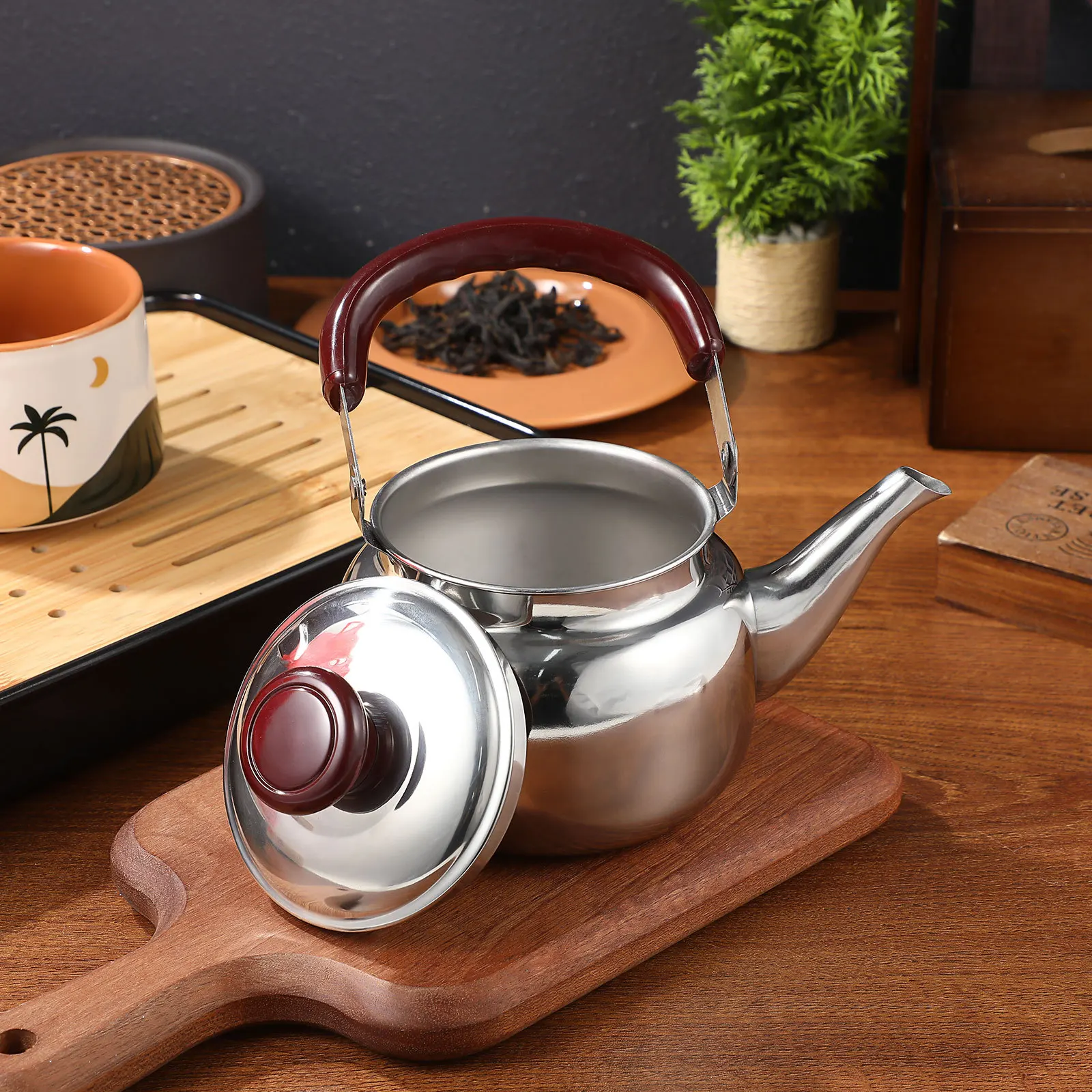 500Ml Whistling Kettle Stainless Steel Stovetop Teakettle Strong Water Flow Ideal for Black Tea Gift
500Ml Whistling Kettle Stainless Steel Stovetop Teakettle Strong Water Flow Ideal for Black Tea Gift