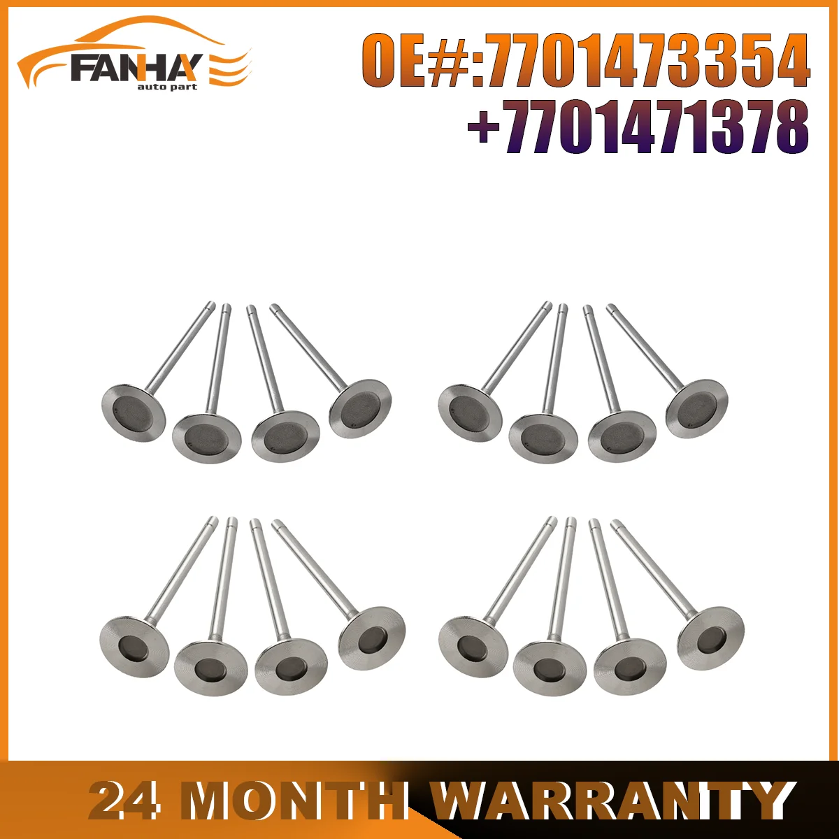 1 Set Car Engine Intake Exhaust Valves 7701473354+7701471378 For RENAULT MEGANE I II DACIA SANDERO
1 Set Car Engine Intake Exhaust Valves 7701473354+7701471378 For RENAULT MEGANE I II DACIA SANDERO