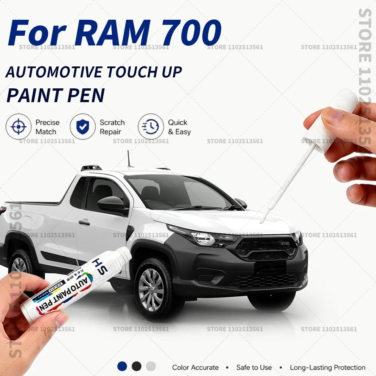 For RAM 700 White Black Blue Red Professional Car Touch Up Paint Pen Scratch Repair Paint Brush for Automotive Paint Restoration
For RAM 700 White Black Blue Red Professional Car Touch Up Paint Pen Scratch Repair Paint Brush for Automotive Paint Restoration