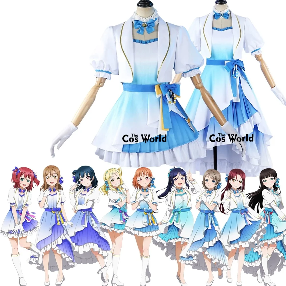 Love Live Sunshine Aqours 9th Anniversary Takami Chika Watanabe You Outfits Anime Cosplay Costumes
Love Live Sunshine Aqours 9th Anniversary Takami Chika Watanabe You Outfits Anime Cosplay Costumes