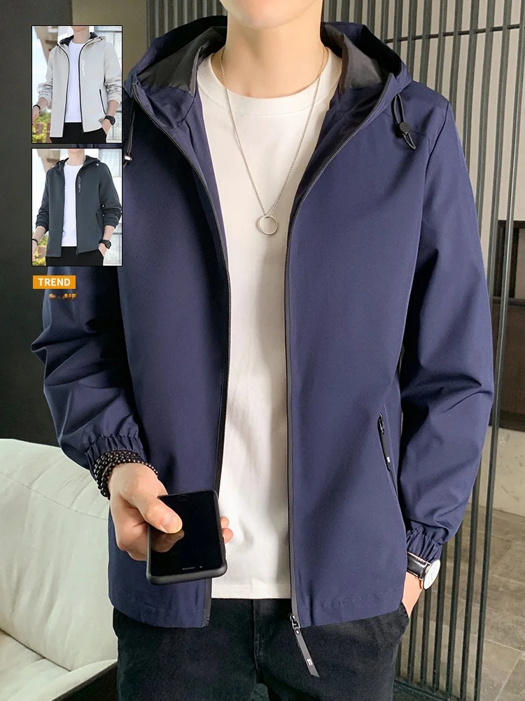Casual Hooded Jaet Men's Spring Autumn New Faion Sli Versatile Stand Collar Men's Wear Top Zipper Closure Long Sve...
Casual Hooded Jaet Men's Spring Autumn New Faion Sli Versatile Stand Collar Men's Wear Top Zipper Closure Long Sve...