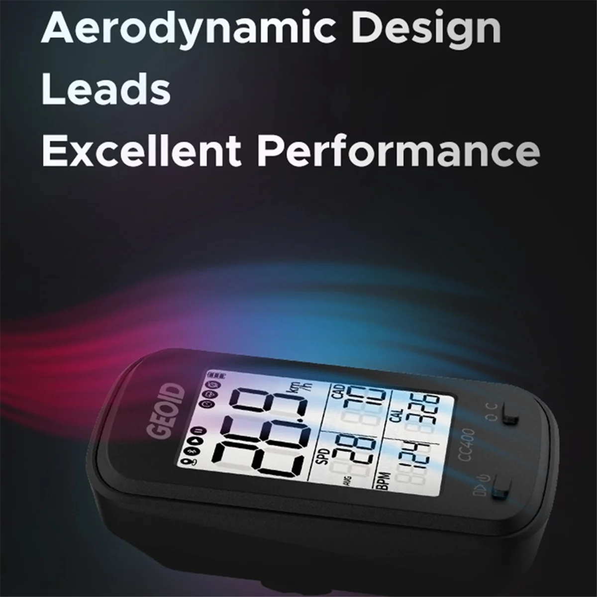 GEOID CC400 Smart GPS Bike Computer, Wireless Cycling Speedometer - Track Your Rides Accurately -Y18A
GEOID CC400 Smart GPS Bike Computer, Wireless Cycling Speedometer - Track Your Rides Accurately -Y18A