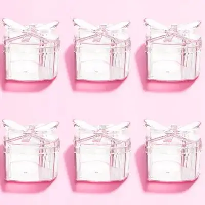 6Pcs Heart Shaped Candy Boxes Transparent Snacks Boxes Decorative Sugar Storage Cases Party Favor Wedding Cookie Holders Gift
6Pcs Heart Shaped Candy Boxes Transparent Snacks Boxes Decorative Sugar Storage Cases Party Favor Wedding Cookie Holders Gift