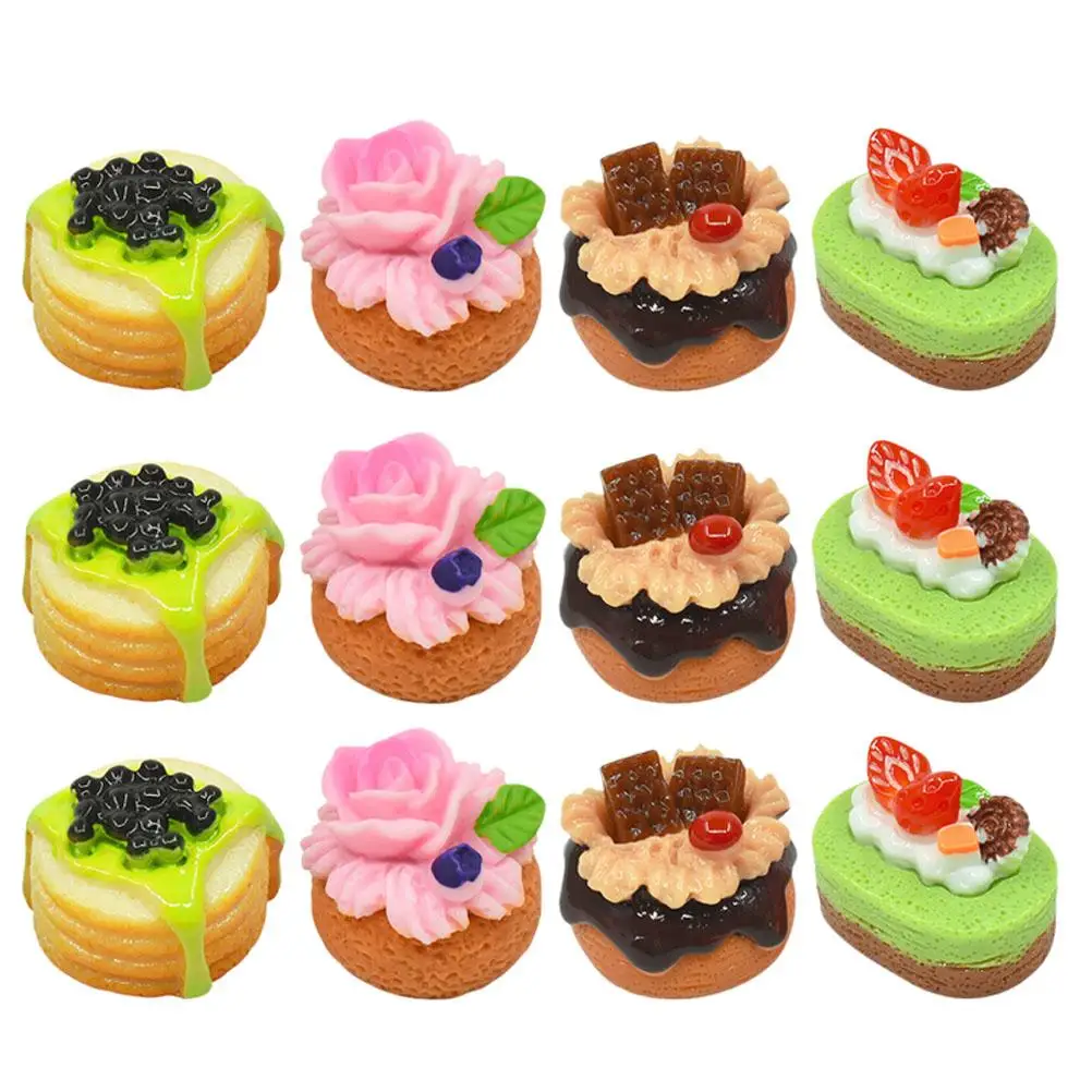 12 Pcs Simulated Fruit Cake Miniature Model Tiny Resin House Ornament Realistic Decor Dollhouse Accessories Mini Kitchen Scene
12 Pcs Simulated Fruit Cake Miniature Model Tiny Resin House Ornament Realistic Decor Dollhouse Accessories Mini Kitchen Scene