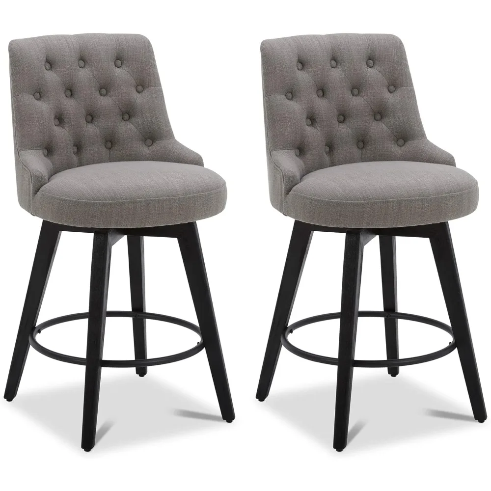 Modern Swivel Bar Stools, Performance Fabric Upholstered Counter Height Bar Stool
Modern Swivel Bar Stools, Performance Fabric Upholstered Counter Height Bar Stool