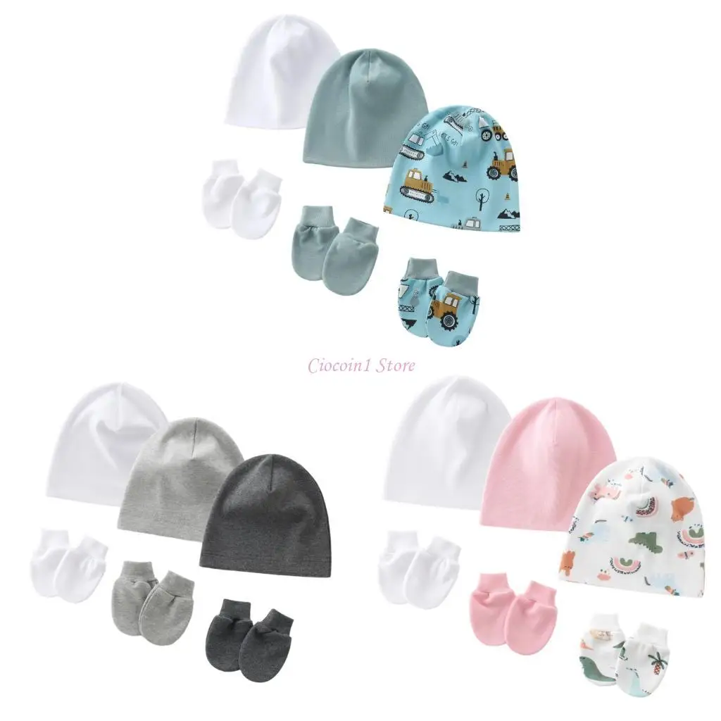 Y1UB 3 Set Breathable Baby Bonnet Hat Newborns Fetal Caps Comfortable Headwear with Matching Gloves for 0 to 1 Month Unisex
Y1UB 3 Set Breathable Baby Bonnet Hat Newborns Fetal Caps Comfortable Headwear with Matching Gloves for 0 to 1 Month Unisex
