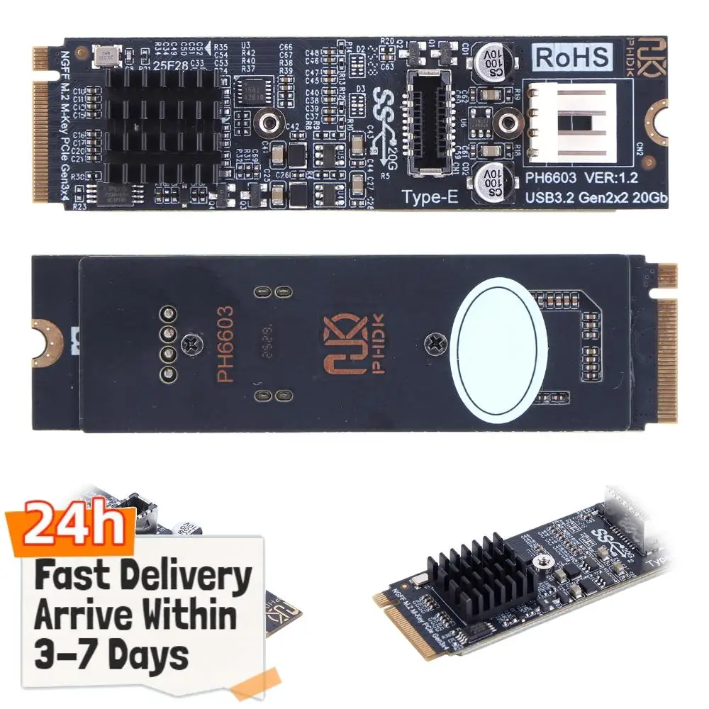 Адаптер M.2 NVME MKEY на USB3.2, высокоскоростной, 20 Гбит/с, карта расширения PCIe M2 M Key на USB3.2 для настольных ПК
Адаптер M.2 NVME MKEY на USB3.2, высокоскоростной, 20 Гбит/с, карта расширения PCIe M2 M Key на USB3.2 для настольных ПК