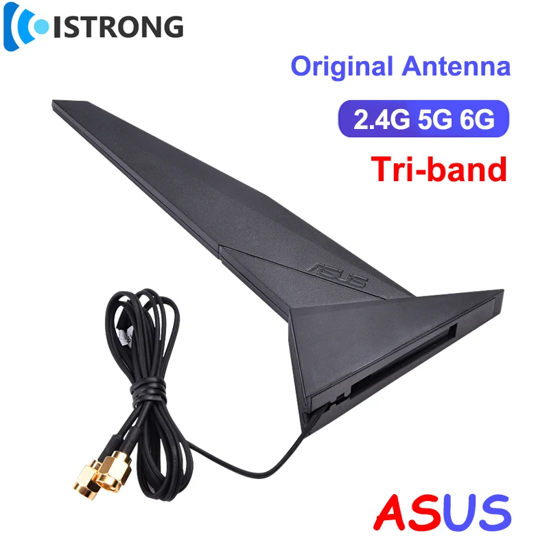 Original ASUS Wifi 2T2R Antenna Tri-Band 2.4G 5G 6G Booster for ROG Z390 Z490 X570 B460 B360 PC Motherboard Router Network Card
Original ASUS Wifi 2T2R Antenna Tri-Band 2.4G 5G 6G Booster for ROG Z390 Z490 X570 B460 B360 PC Motherboard Router Network Card