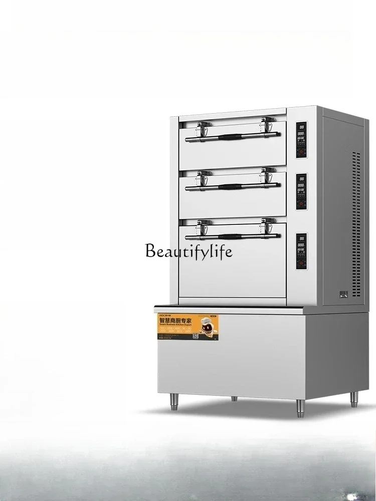 4Seafood steamer Commercial three-door electric gas steamer
4Seafood steamer Commercial three-door electric gas steamer