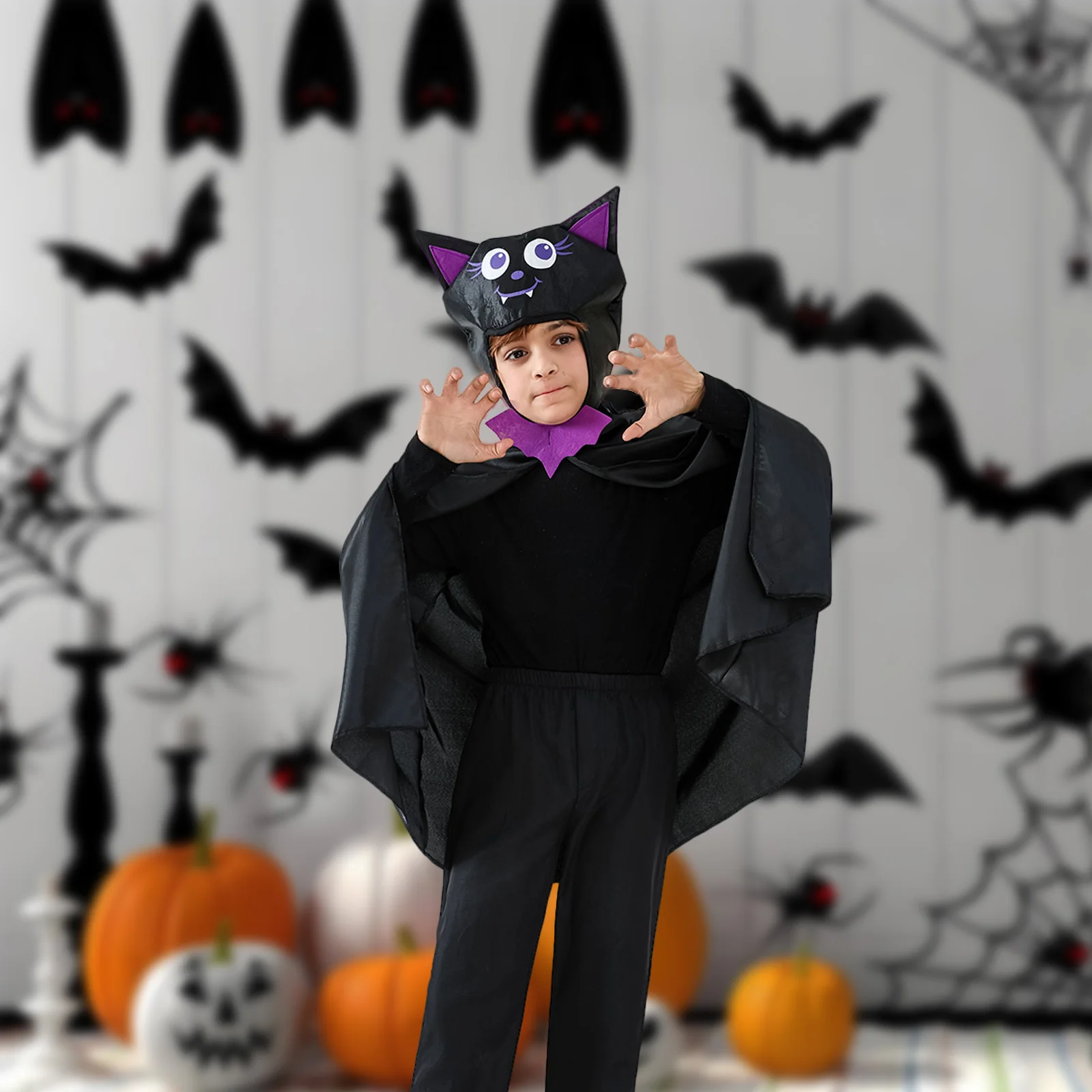 Kids Cat Capes Set Cosplay Party Costume Halloween Carnival Christmas Party Dress Up Fancy Stage Performance Costume
Kids Cat Capes Set Cosplay Party Costume Halloween Carnival Christmas Party Dress Up Fancy Stage Performance Costume