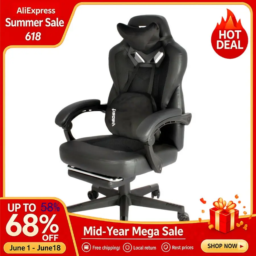 Gaming Chair PRO, Ergonomic Gaming Chairs for Adults Heavy People, Massage Reclining Office Computer Chair with Footrest, Custom
Gaming Chair PRO, Ergonomic Gaming Chairs for Adults Heavy People, Massage Reclining Office Computer Chair with Footrest, Custom