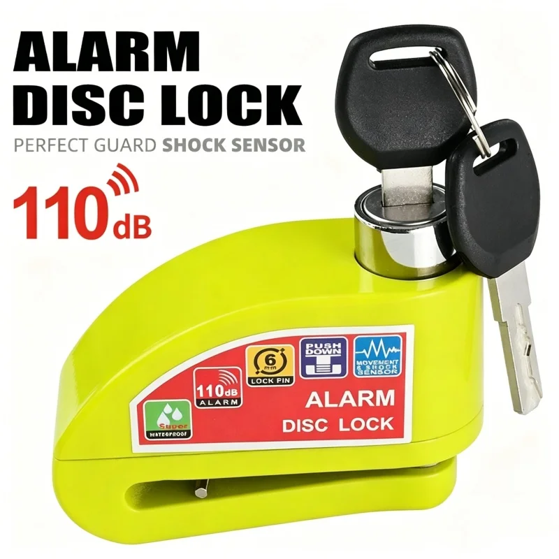 Motorcycle Bicycle Lock Anti theft Alarm Safety Protection Lock Disc Aluminum Alloy Anti-Theft Reminder Lock Motorcycle Accesso
Motorcycle Bicycle Lock Anti theft Alarm Safety Protection Lock Disc Aluminum Alloy Anti-Theft Reminder Lock Motorcycle Accesso
