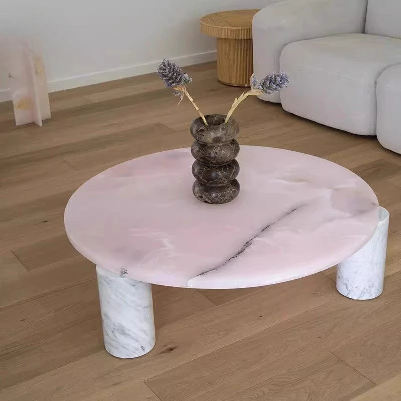 Nordic Wabi Sabi Beige Travertine Coffee Table Designer Round Natural Marble Table For Hotel Homestay Living Room
Nordic Wabi Sabi Beige Travertine Coffee Table Designer Round Natural Marble Table For Hotel Homestay Living Room