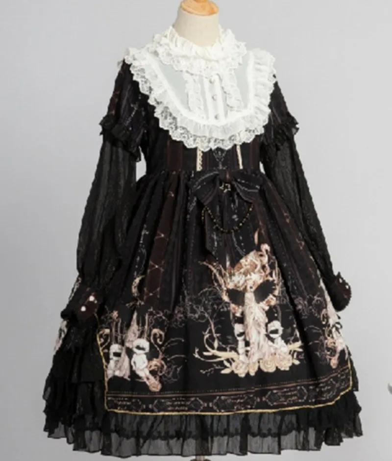 Meet the World-Lolita One Piece Dress Long Sleeve Chiffon Pleated Ruffles Lolita Dress
Meet the World-Lolita One Piece Dress Long Sleeve Chiffon Pleated Ruffles Lolita Dress