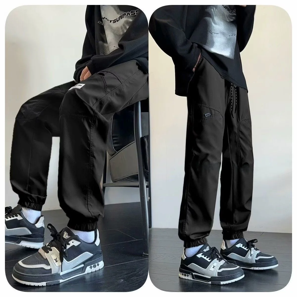 Мужские повседневные брюки свободного кроя, осенне-зимние, облегающие, карго, однотонные, с эластичным поясом, модные, в стиле Harlan
Мужские повседневные брюки свободного кроя, осенне-зимние, облегающие, карго, однотонные, с эластичным поясом, модные, в стиле Harlan