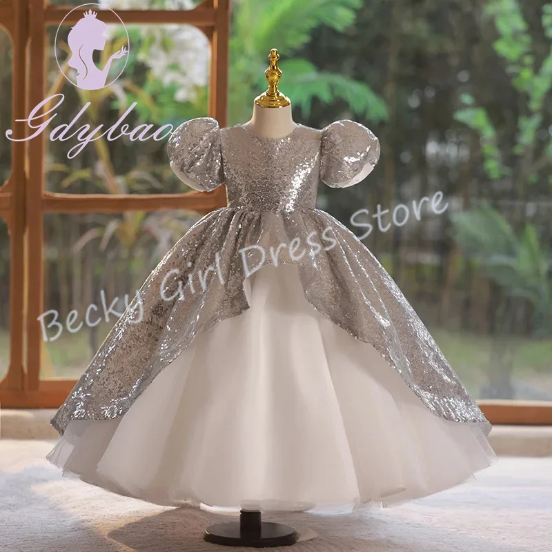 Customized Gray Flower Girl Dresses For Wedding Short Sleeves Floot Length Elegant Princess Birthday Party Banquet Pageant Gown
Customized Gray Flower Girl Dresses For Wedding Short Sleeves Floot Length Elegant Princess Birthday Party Banquet Pageant Gown