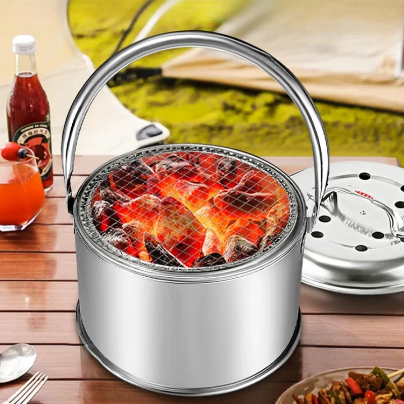 Grill Stove Heating Stove Portable Barbecue Stove Brazier Household Carbon Charcoal Brazier Stainless Steel
Grill Stove Heating Stove Portable Barbecue Stove Brazier Household Carbon Charcoal Brazier Stainless Steel