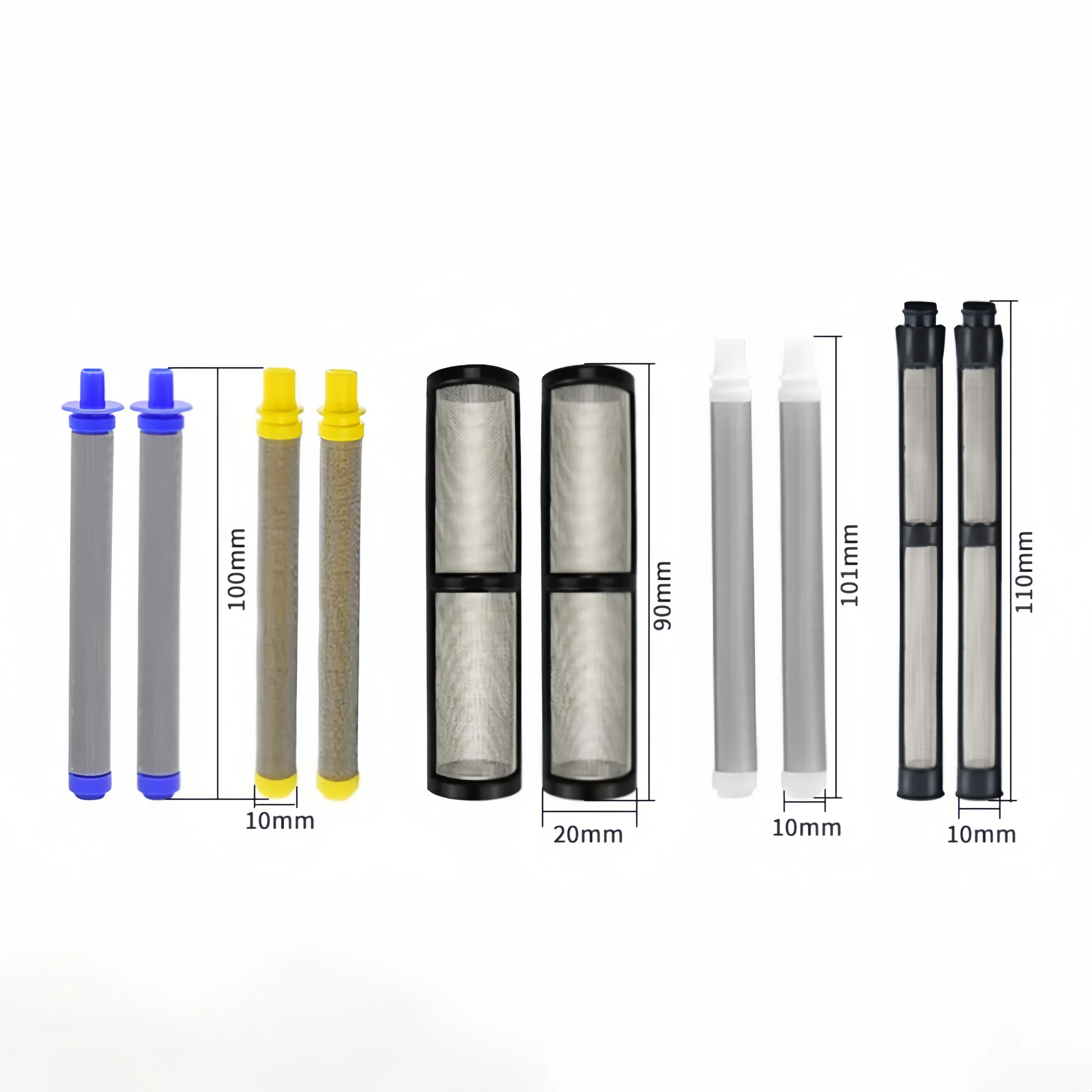 High Efficiency Airless Spray Filter, Fine Mesh Screen, 10/20mm Dia Filter Cartridge for Paint Sprayer Gun Accessories
High Efficiency Airless Spray Filter, Fine Mesh Screen, 10/20mm Dia Filter Cartridge for Paint Sprayer Gun Accessories