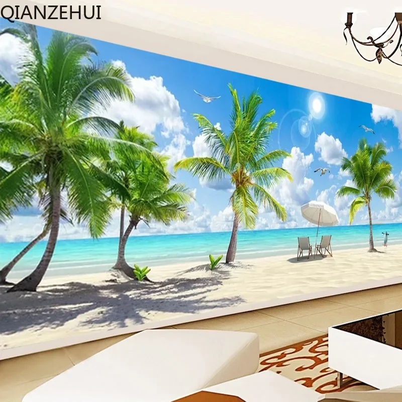DIY full Diamond Embroidery,Round Diamond Beach view Living room decoration rhinestone beads Diamond painting
DIY full Diamond Embroidery,Round Diamond Beach view Living room decoration rhinestone beads Diamond painting