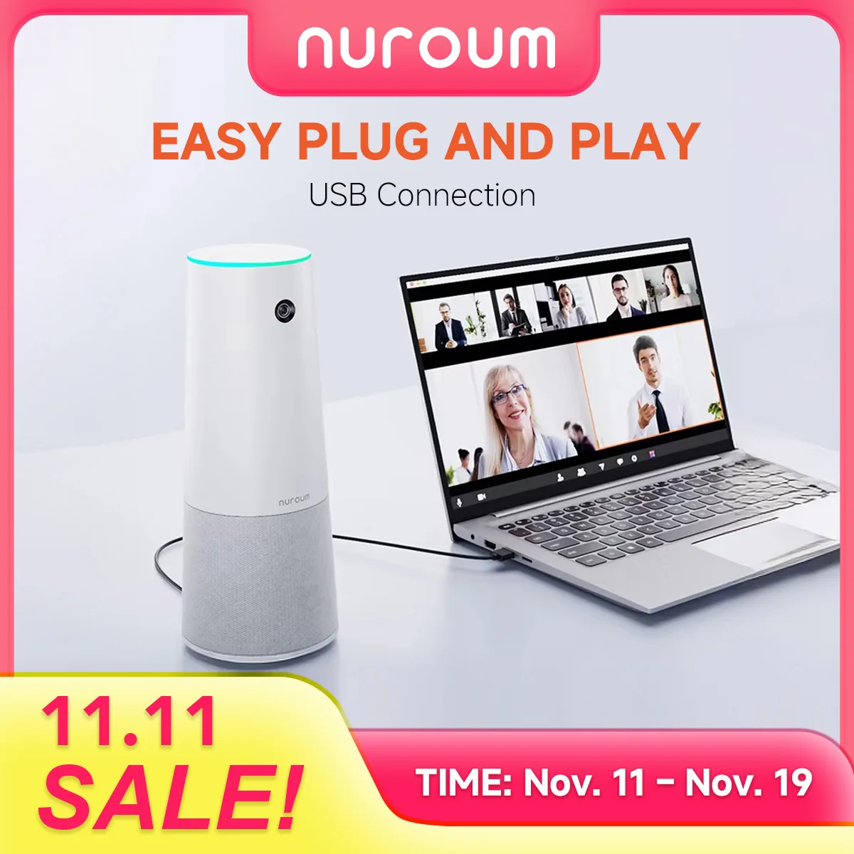 Конференц-камера NUROUM C20 «все в одном», 1080p Full HD 110 ° Сверхширокоугольник для конференц-зала
Конференц-камера NUROUM C20 «все в одном», 1080p Full HD 110 ° Сверхширокоугольник для конференц-зала