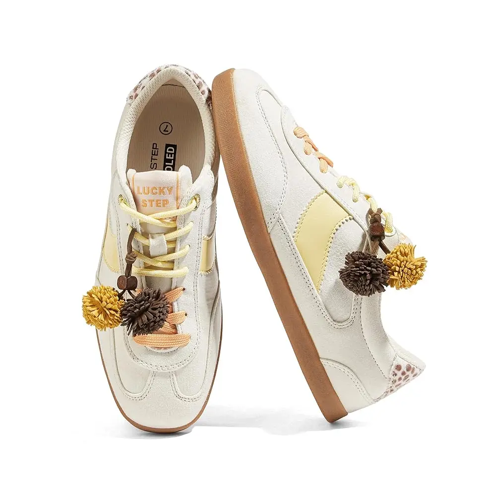 Women Classic Retro Sneakers Fashion Gum Sole Casual Faux Leather Walking Shoes Anti Slip Comfortable Tennis Trainers
Women Classic Retro Sneakers Fashion Gum Sole Casual Faux Leather Walking Shoes Anti Slip Comfortable Tennis Trainers