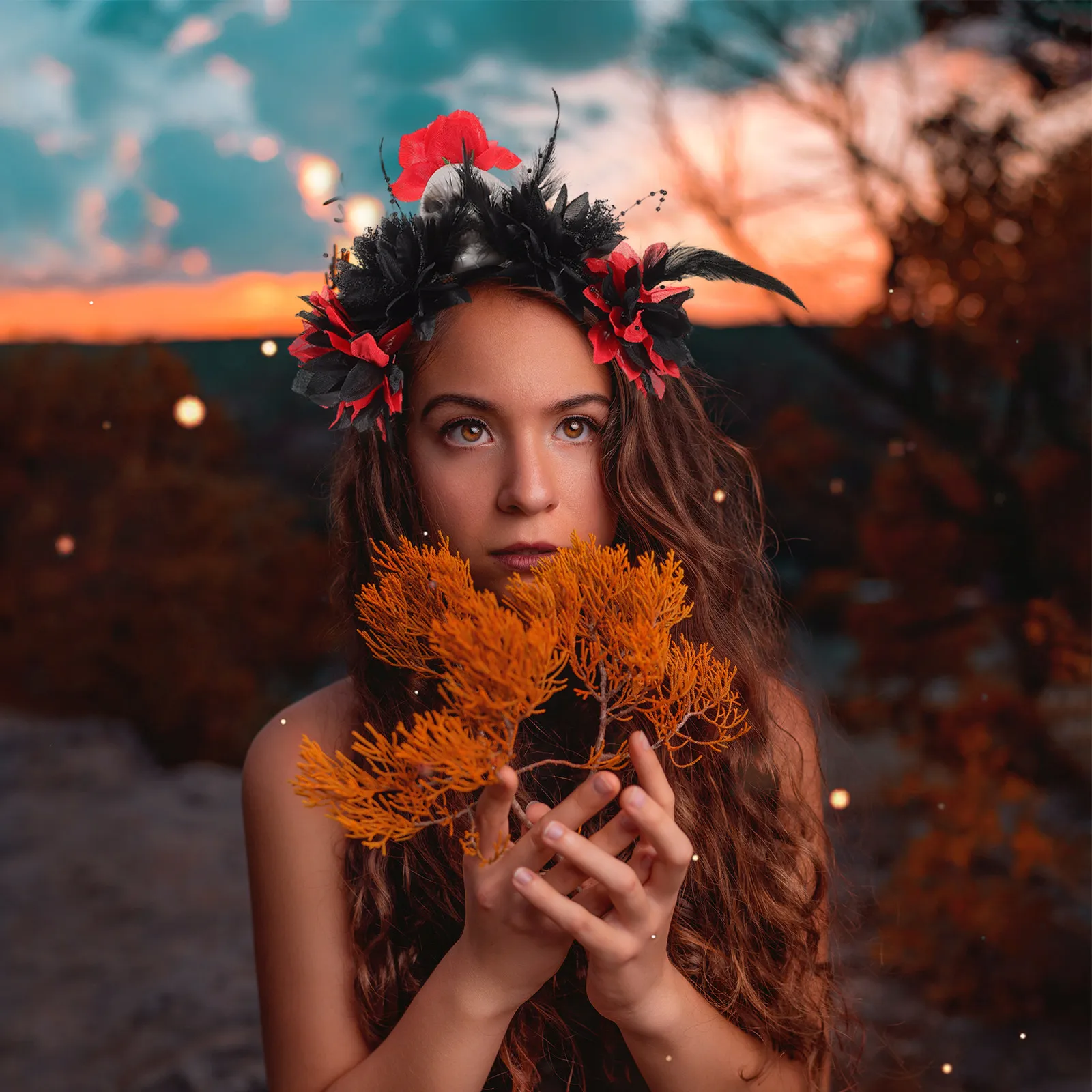 Skull Horror Floral Headband Dark Spooky Halloween Hairband Flower Crown Headdress Women Party Costume Day of The Dead
Skull Horror Floral Headband Dark Spooky Halloween Hairband Flower Crown Headdress Women Party Costume Day of The Dead