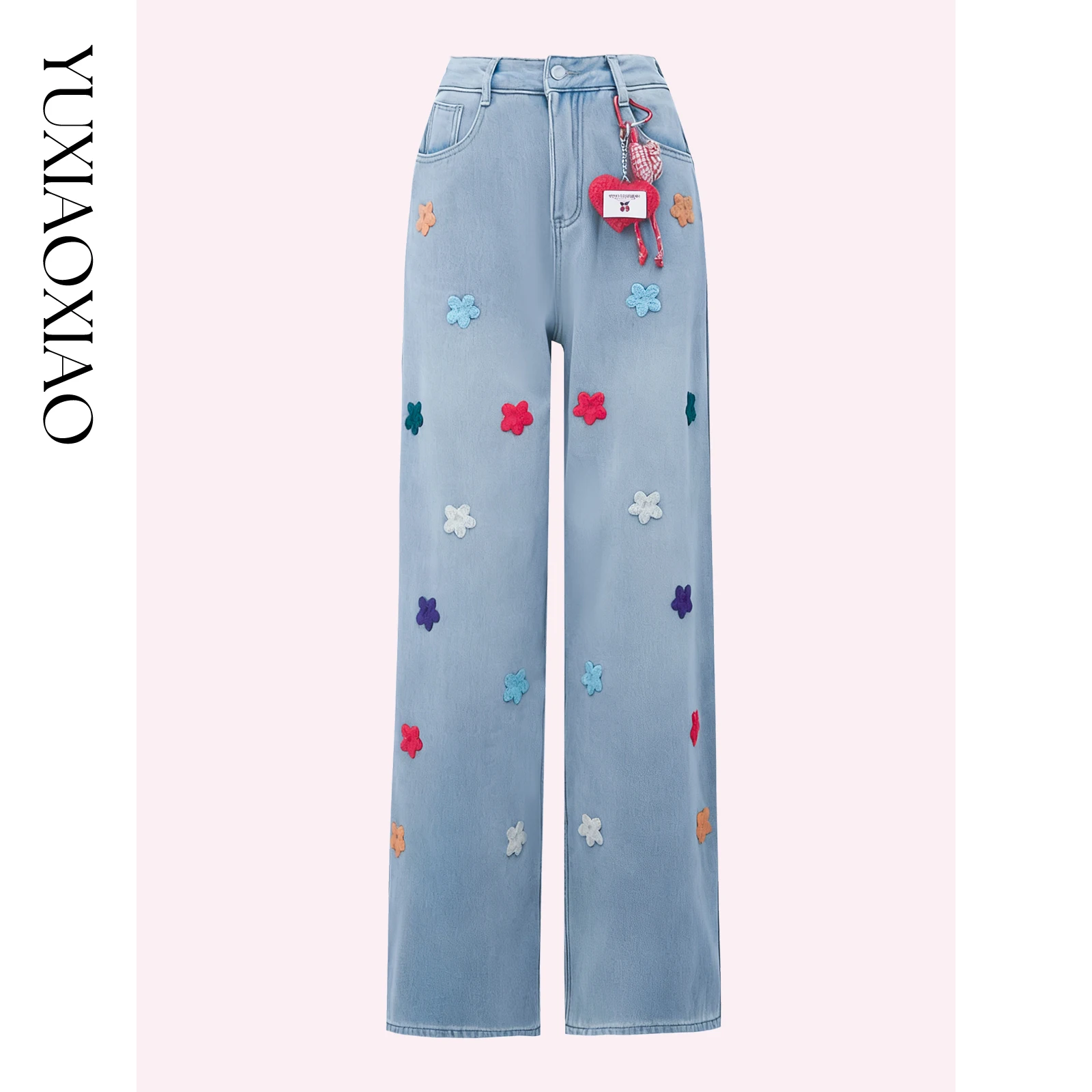 Elegant Red Heart Detachable Fleece Lined Straight Leg Jeans by Yuxiao Xiao Sweet Bean Planet Ladies Premium Denim
Elegant Red Heart Detachable Fleece Lined Straight Leg Jeans by Yuxiao Xiao Sweet Bean Planet Ladies Premium Denim