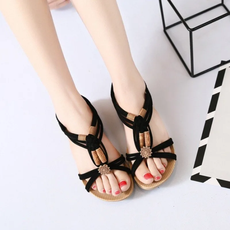 Flat Roman Style Women's Sandals Summer Fashion Low Cut Open Toe Flat Heel Comfortable Ladies Slippers
Flat Roman Style Women's Sandals Summer Fashion Low Cut Open Toe Flat Heel Comfortable Ladies Slippers