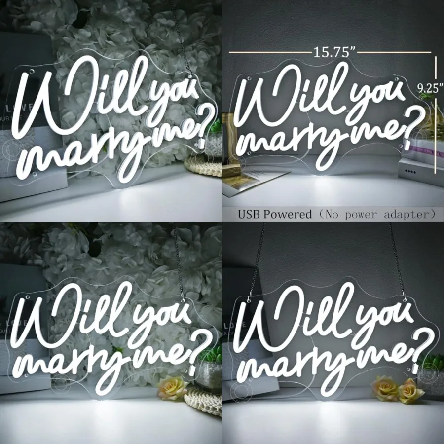 Led Neon Light Sign Hanging Proposal Wedding Party Wall Sign Decor Engagent Valentines Day Girlfriend Bridal Shower USB 5V 15.7
Led Neon Light Sign Hanging Proposal Wedding Party Wall Sign Decor Engagent Valentines Day Girlfriend Bridal Shower USB 5V 15.7