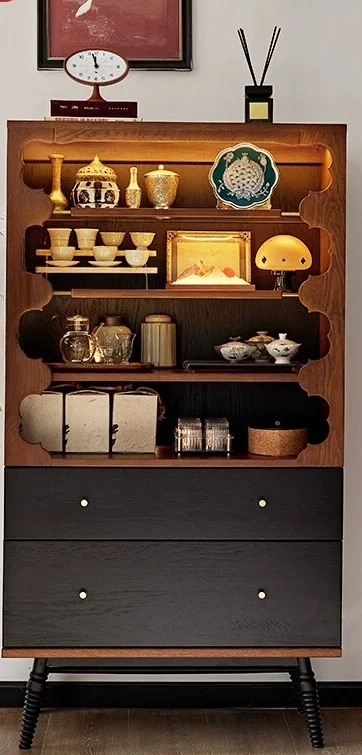 PYJ French vintage sofa side display cabinet, living room solid wood dining side tea cabinet
PYJ French vintage sofa side display cabinet, living room solid wood dining side tea cabinet
