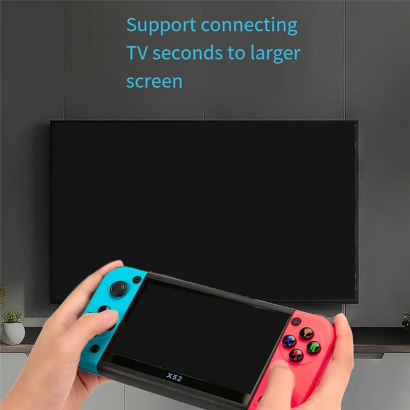 Well Made-X52 Handheld Game Console HD 5.1 Inch Portable Retro Game Console Built-In Retro Classic Games Audio Video Player Easy
Well Made-X52 Handheld Game Console HD 5.1 Inch Portable Retro Game Console Built-In Retro Classic Games Audio Video Player Easy